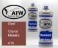 Preview: Opel, Cityrot Metallic, 41H: 400ml Sprühdose + 400ml Klarlack - Set, von ATW Autoteile West.